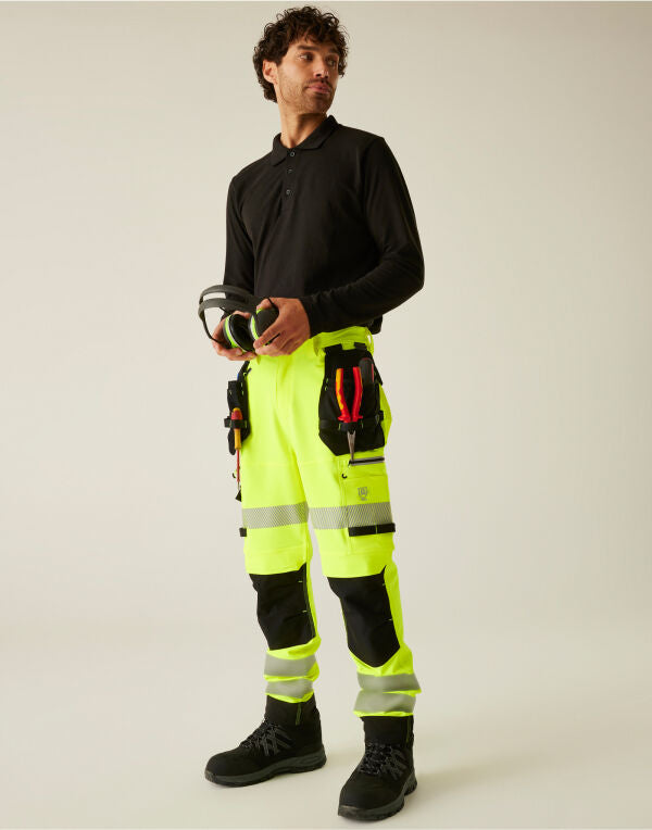 Regatta High Visibility Hi-Vis Infiltrate Stretch Holster Trousers