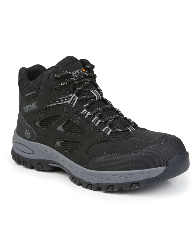 Regatta Safety Footwear Mudstone S1P Safety Hiker Boot - Black/Granite