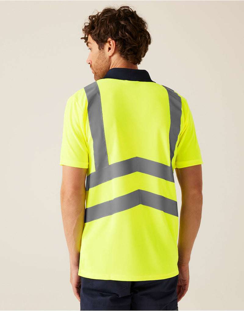 Regatta High Visibility Pro Two Tone Wicking Polo Shirt