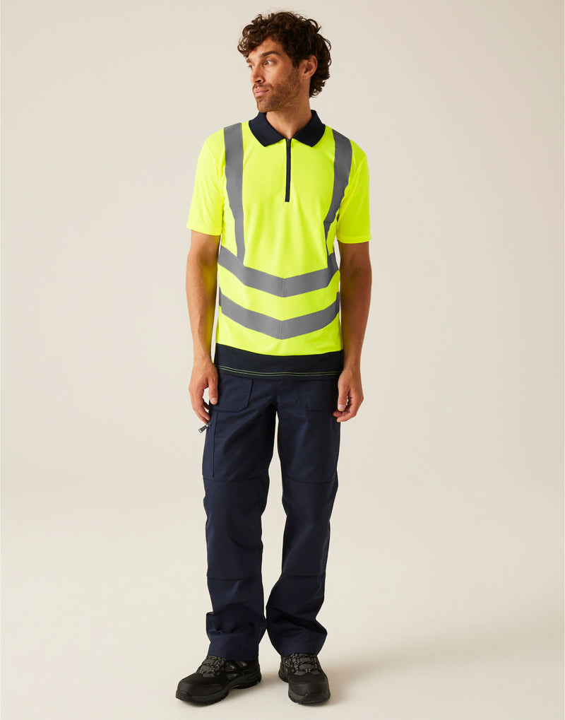 Regatta High Visibility Pro Two Tone Wicking Polo Shirt