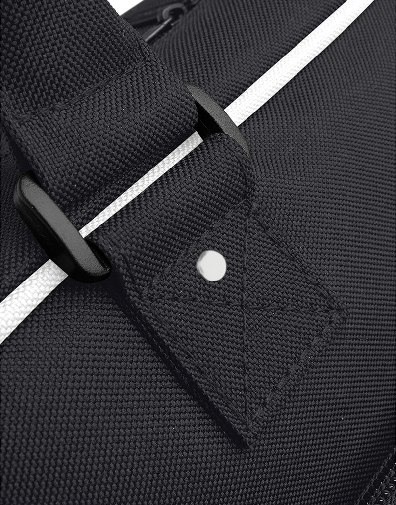 Angled view of a black Campus Laptop Backpack.