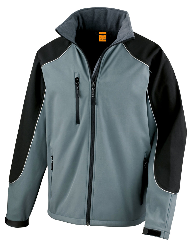 Result Hooded Softshell Jacket - Grey/Black