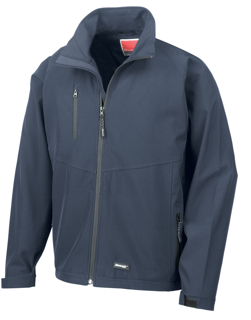 Result Men'S Base Layer Softshell Jacket - Navy