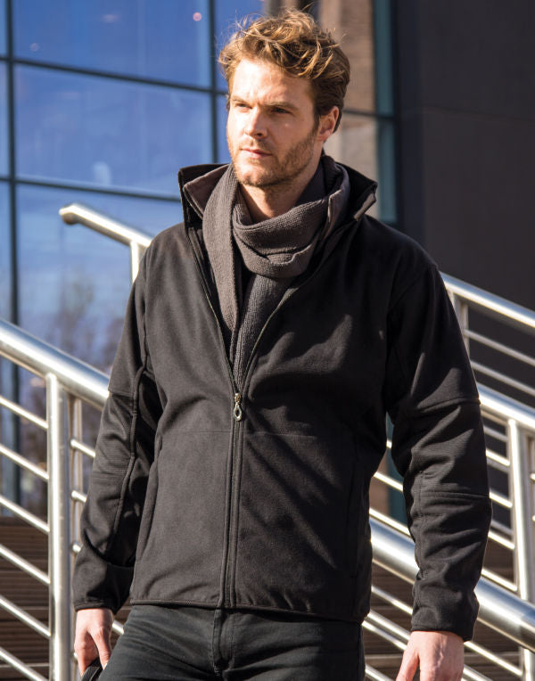 Result Osaka Combed Pile Softshell Jacket - Black