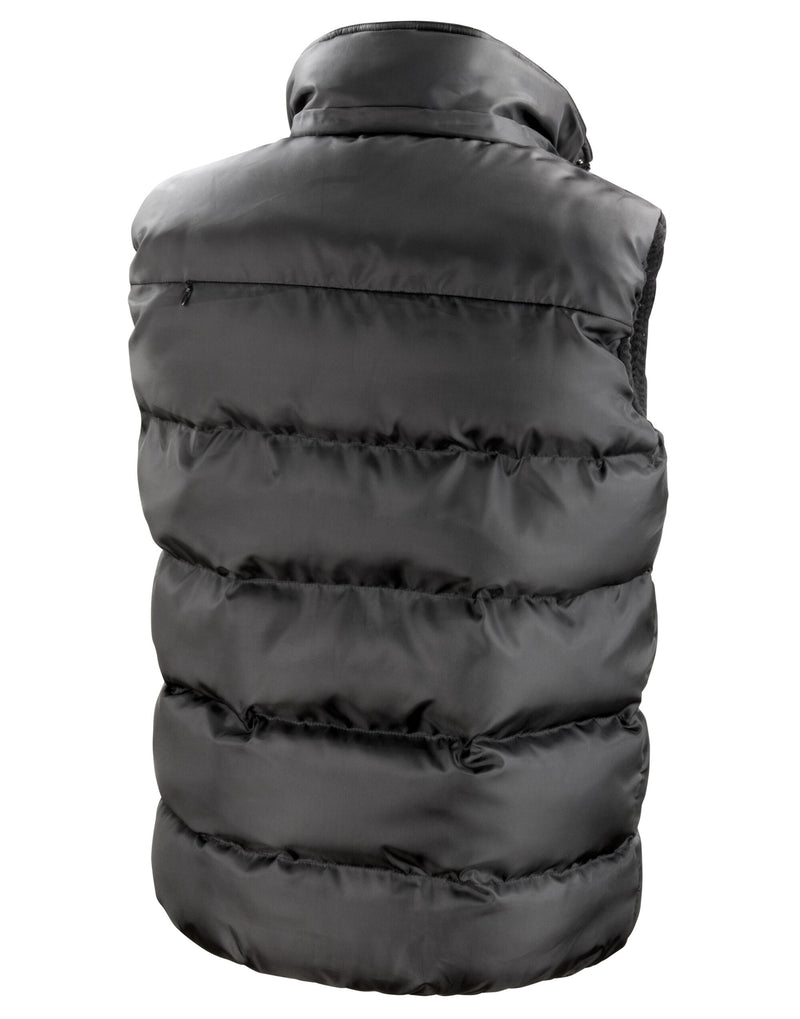 Result Core Nova Lux Padded Hooded Gilet - Black