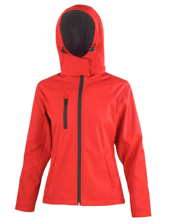Result Core Women'S Tx Performance Hooded Softshell Jacket