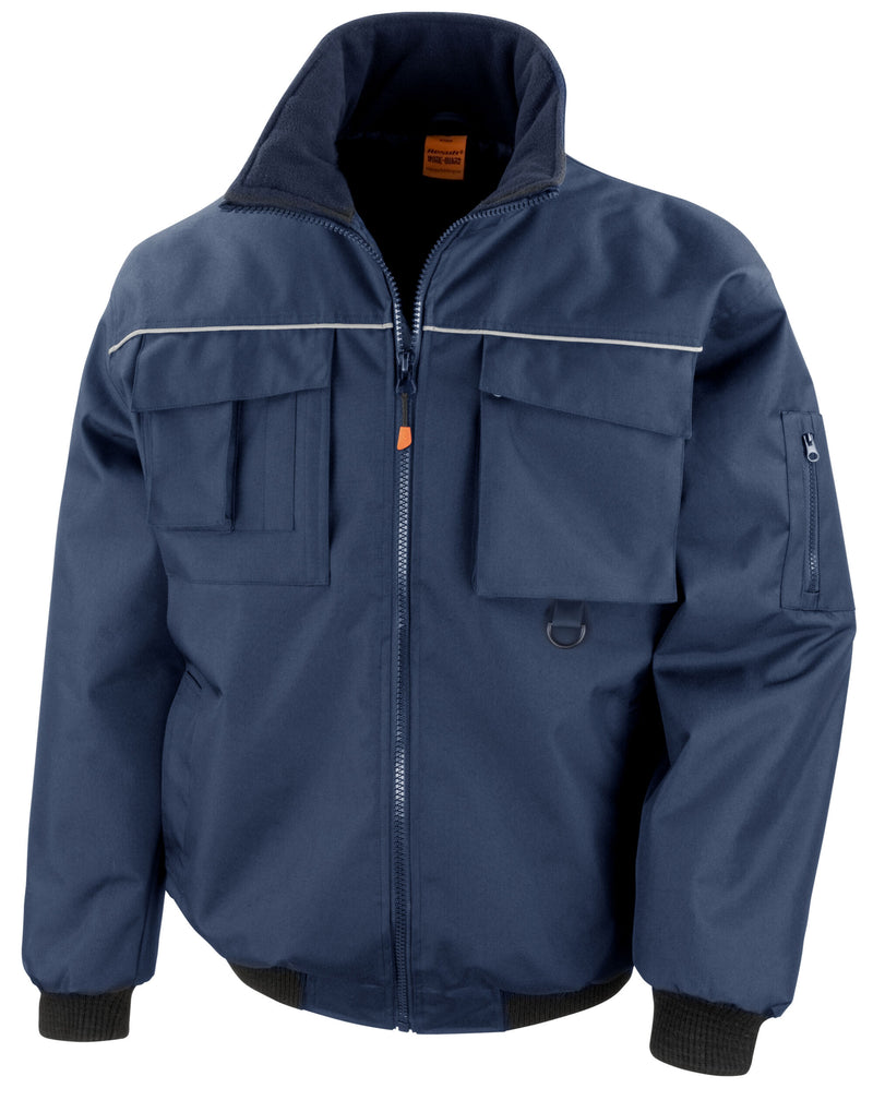 Work-Guard by Result Sabre Pilot Jacket - Navy
