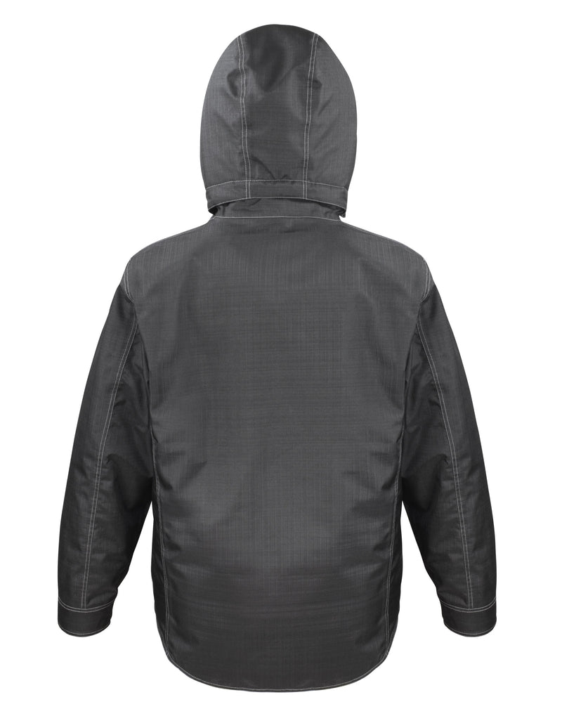 Work-Guard by Result Denim Texture Rugged Jacket - Black