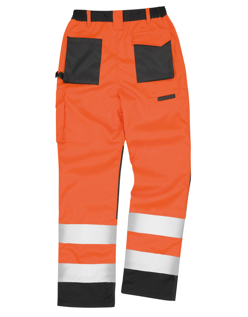 Result Safeguard Safety Cargo Trousers - Hi Vis Orange