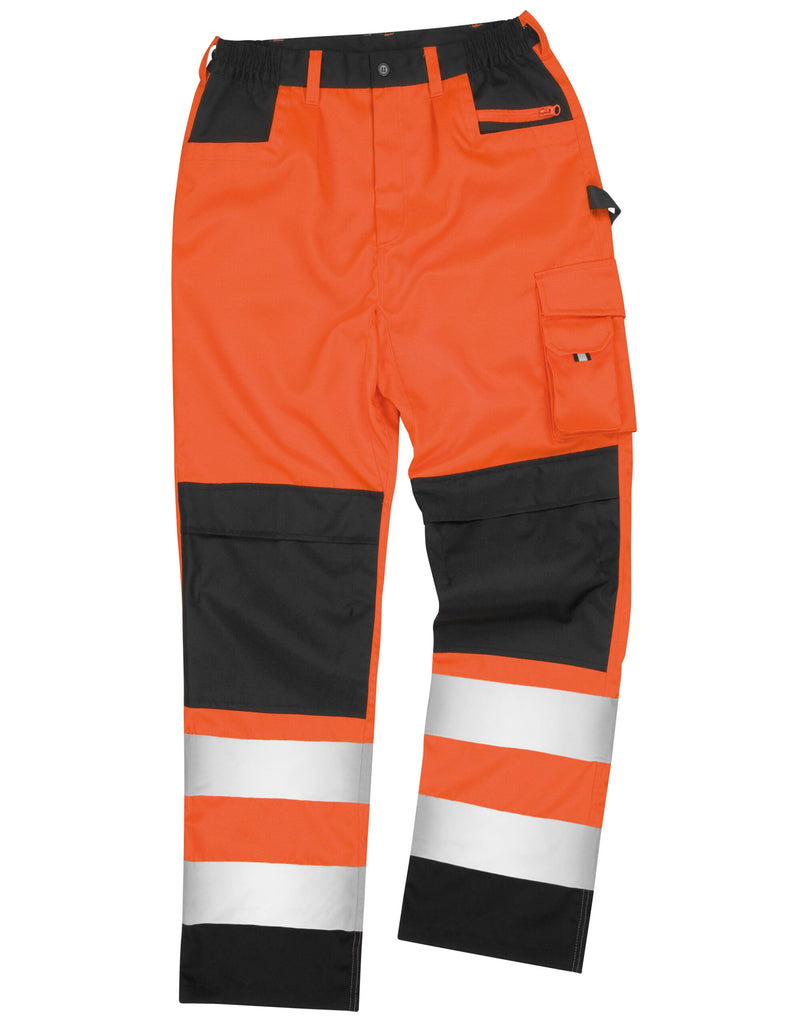 Result Safeguard Safety Cargo Trousers - Hi Vis Orange