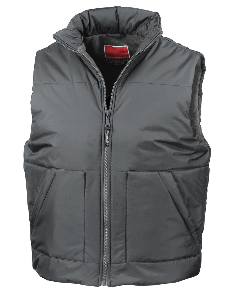 Result Fleece Lined Bodywarmer - Dark Grey