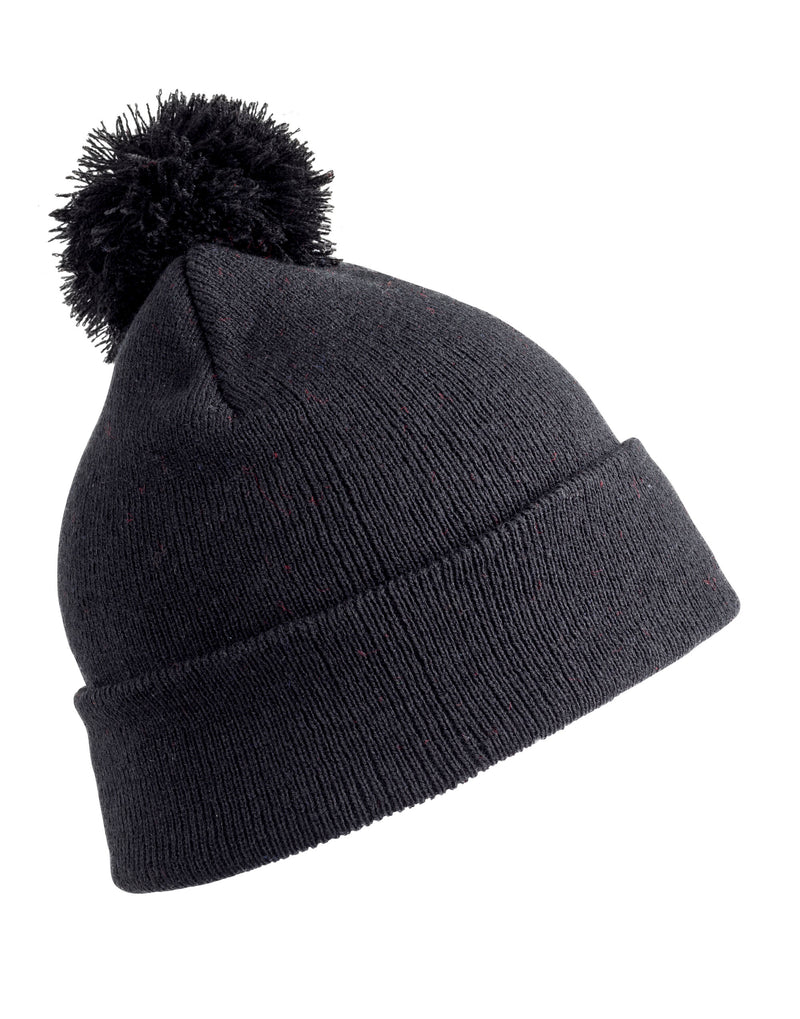 Result Winter Essentials Junior Pom Pom Beanie - Black