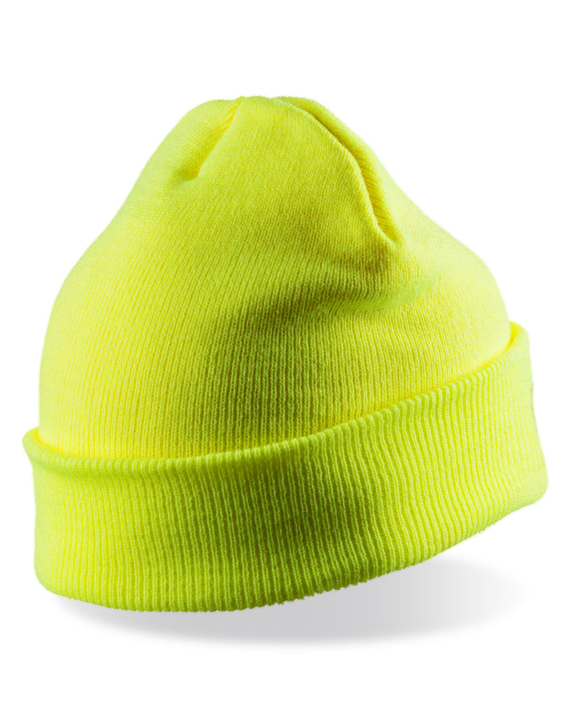 Result Winter Essentials Double Knit Thinsulate Printers Beanie - Fluoresent Yellow
