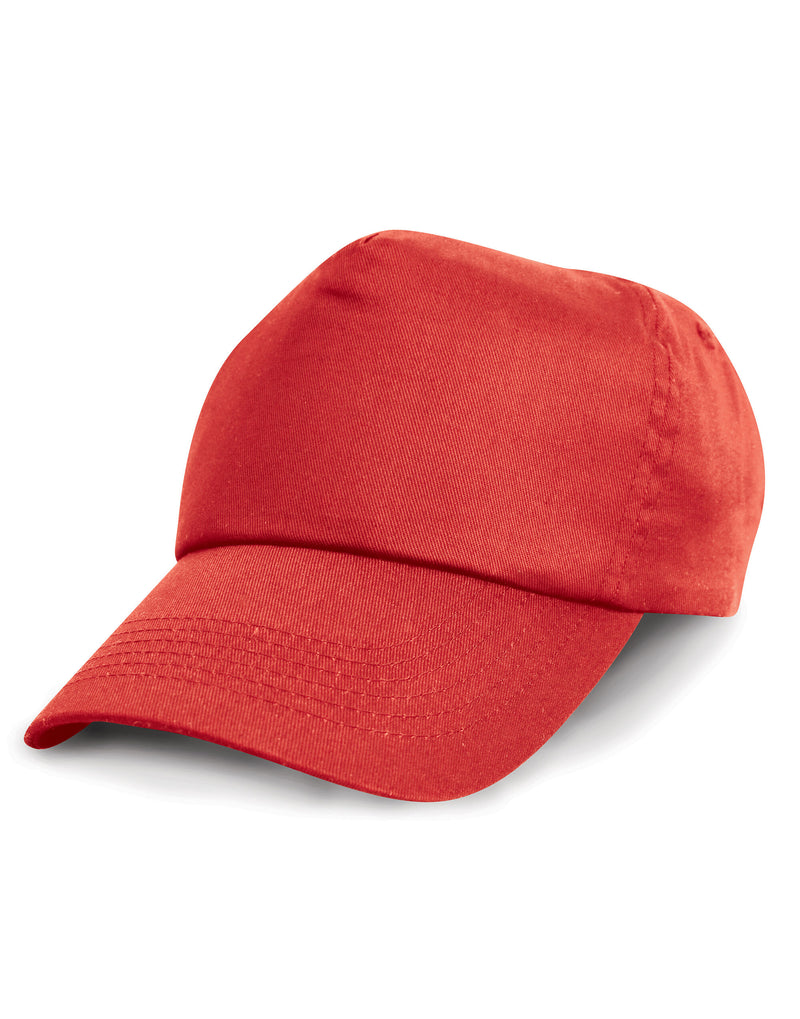 Result Headwear Children'S Cotton Cap - Red