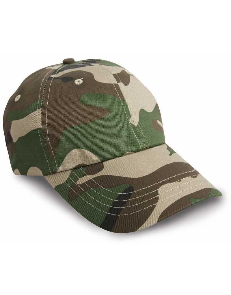 Result Headwear Cotton Drill Pro-Style Cap - Camo