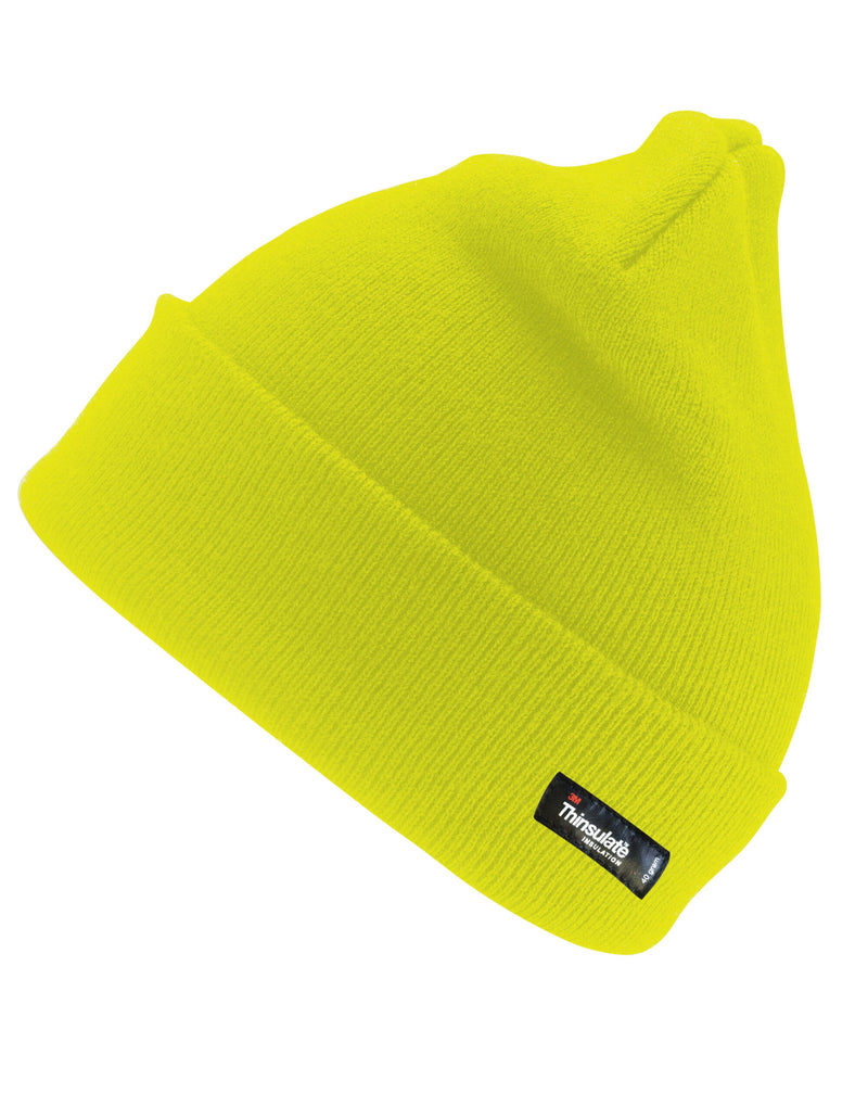 Result Winter Essentials Woolly Ski Hat With 3M Thinsulate Insulation - Hi-Vis Yellow