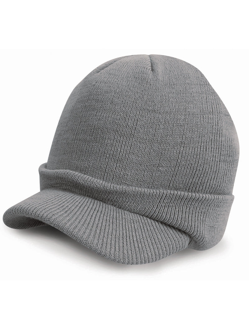 Result Winter Essentials Esco Army Knitted Hat - Cool Grey