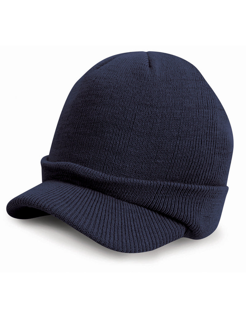 Result Winter Essentials Esco Army Knitted Hat - Navy