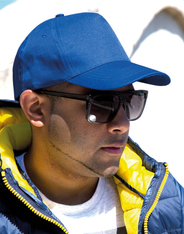 Result Core Houston 5-Panel Printers Cap - Apple Green