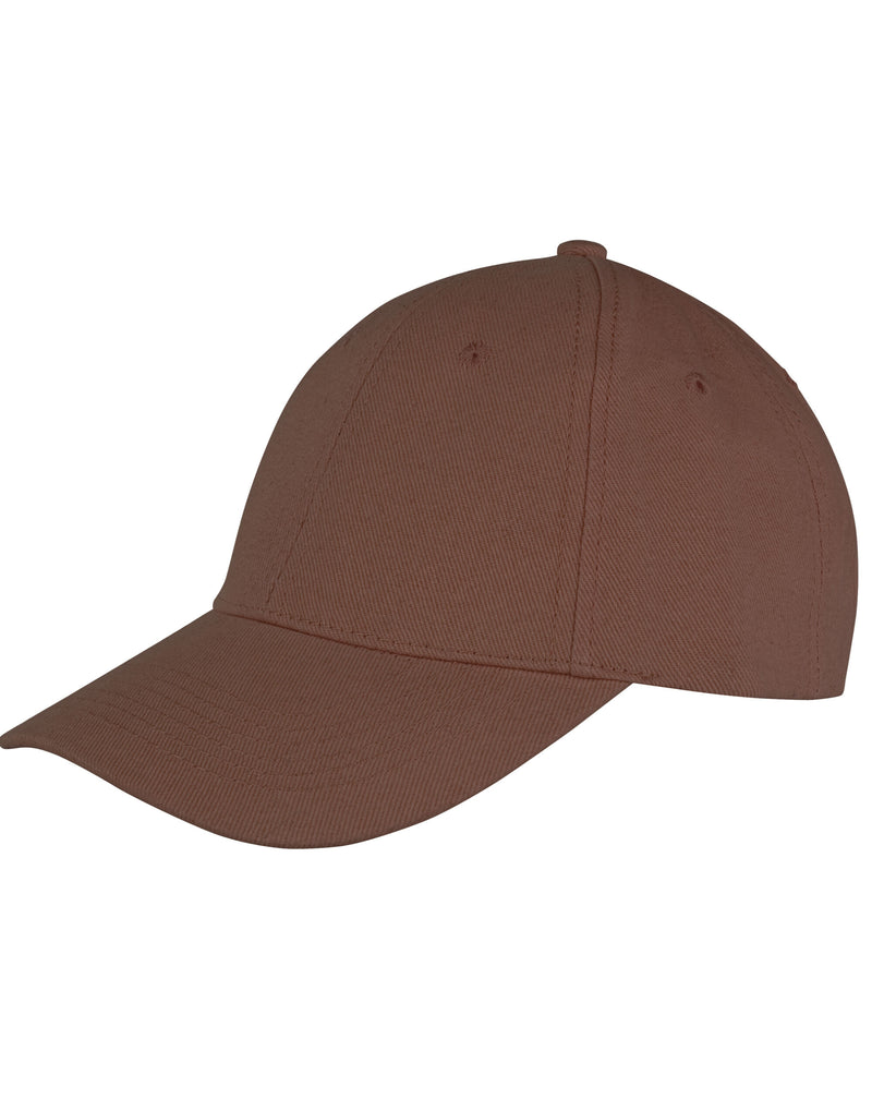 Result Core Memphis 6 Panel Brushed Cotton Low Profile Cap - Chocolate