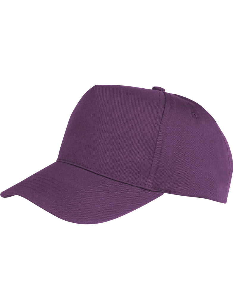 Result Core Boston 5-Panel Printers Cap - Purple