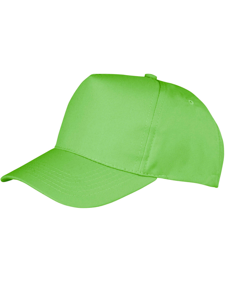 Result Core Boston 5-Panel Printers Cap - Lime