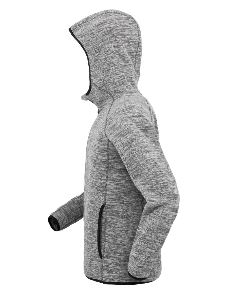 Spiro Fitness Men'S Microfleece Hoodie - Grey/Black