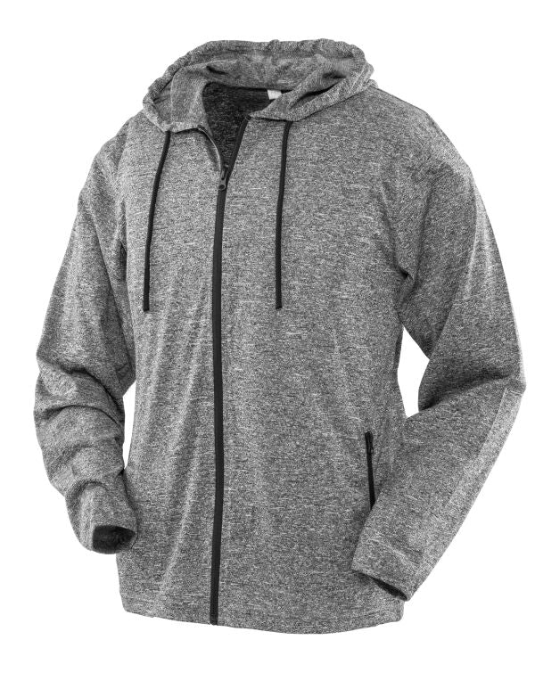 Spiro Fitness Women'S Hooded Tee-Jacket