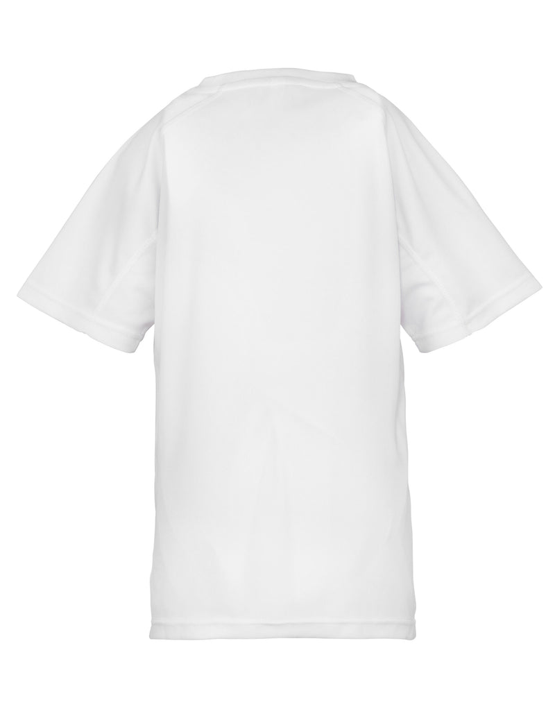 Spiro Impact Junior Performance Aircool Tee - White