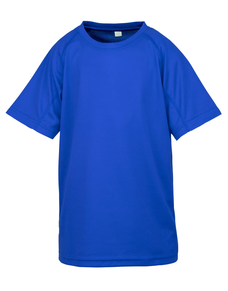 Spiro Impact Junior Performance Aircool Tee - Royal Blue