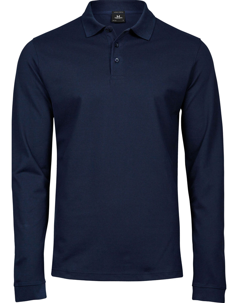 Tee Jays Men's Luxury Long Sleeve Stretch Polo