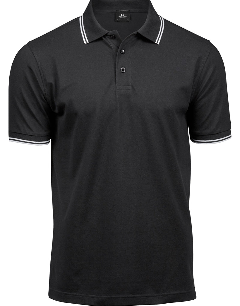 Tee Jays Men's Luxury Stripe Stretch Polo