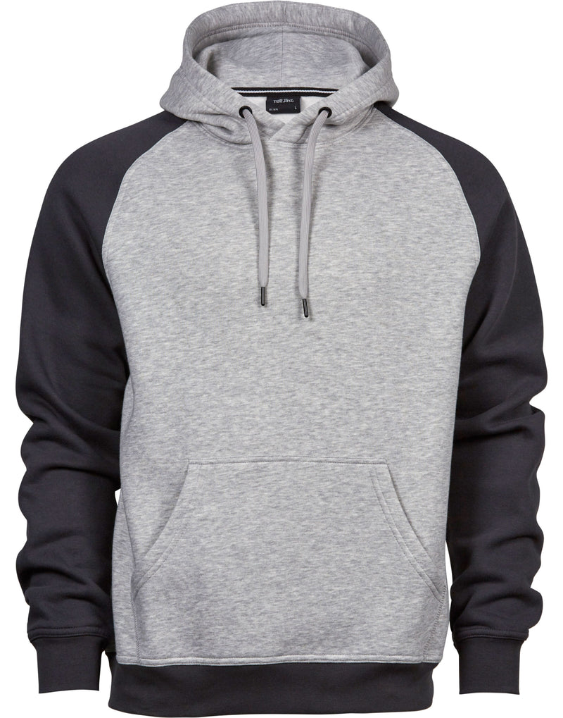 Tee Jays Men's Two-Tone Hooded Sweatshirt