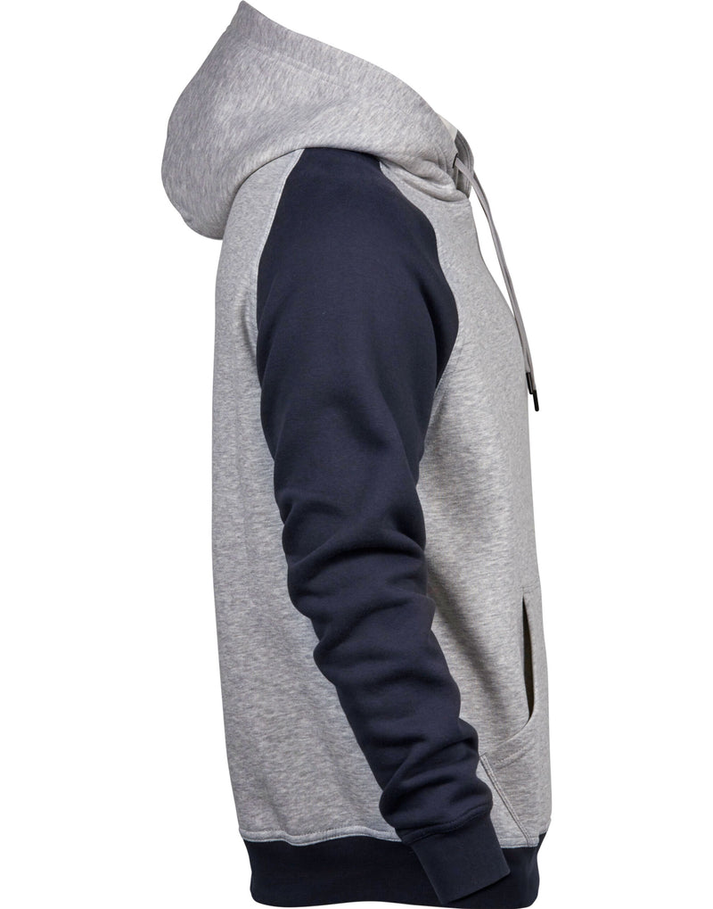 Tee Jays Men's Two-Tone Hooded Sweatshirt