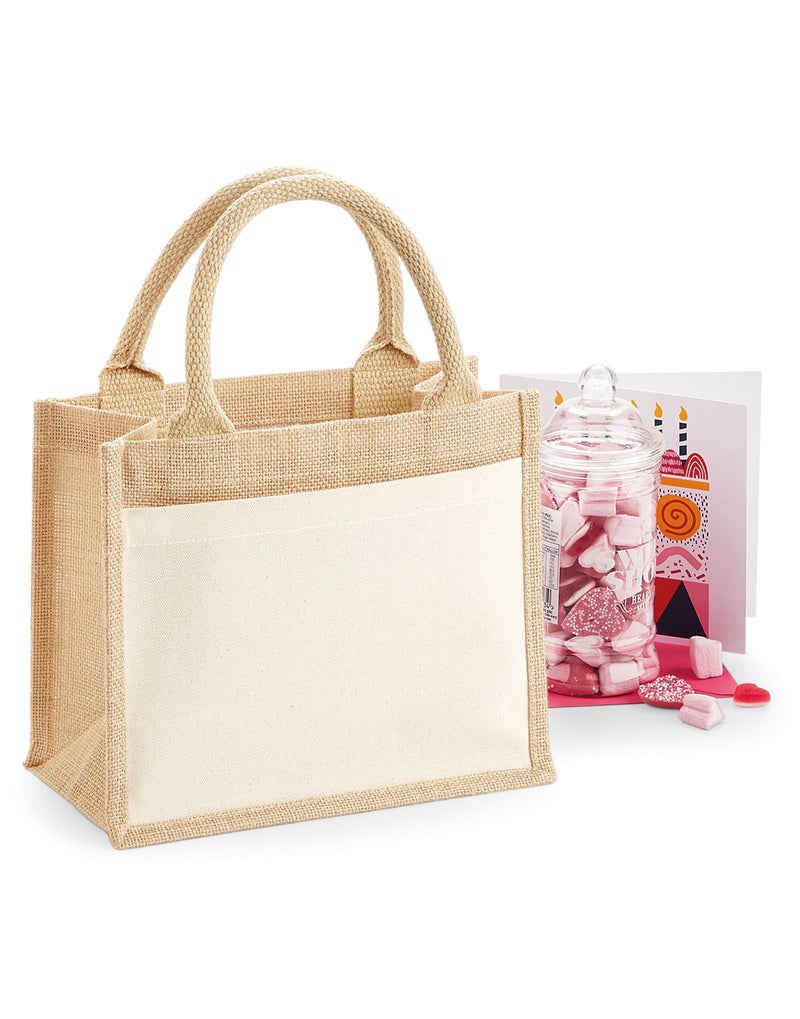 Westford Mill Cotton Pocket Jute Gift Bag
