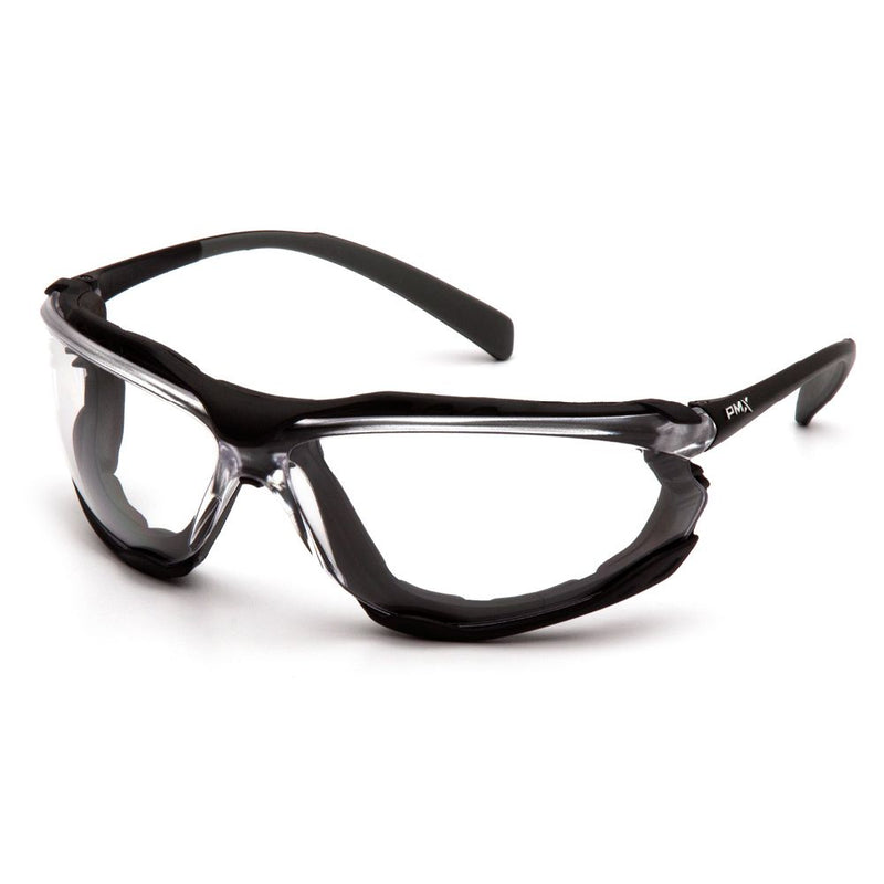 Pyramex Proximity lightweight safety spectacle with clear foam seal.