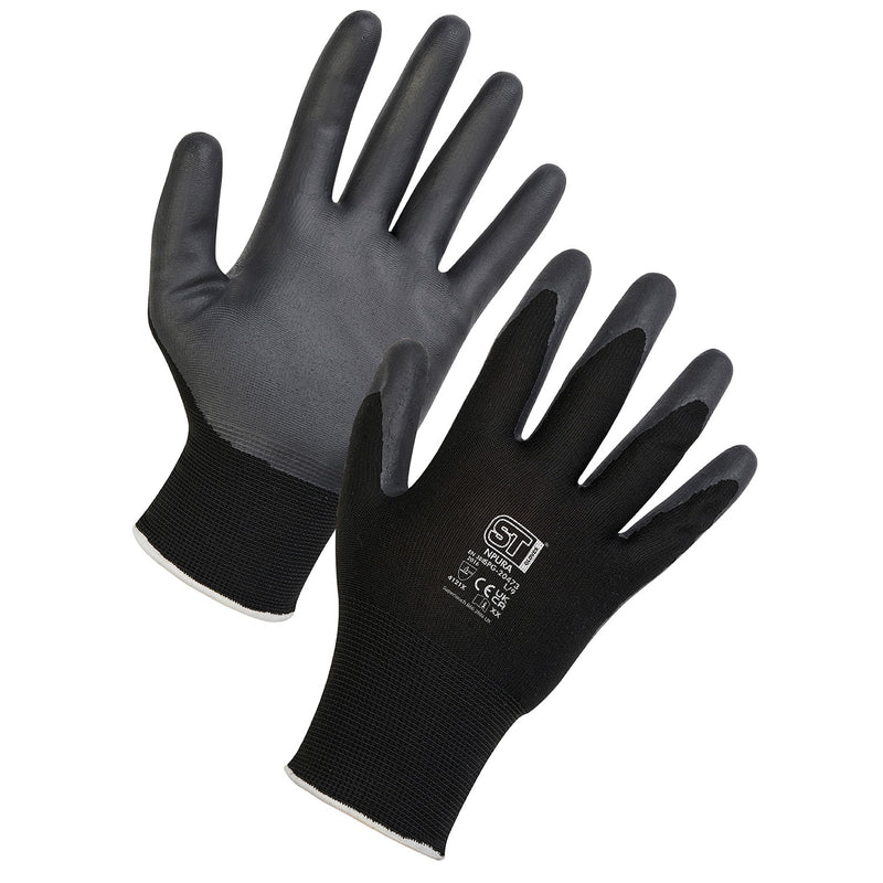 Supertouch Supertouch NPURA Gloves in black and grey colour