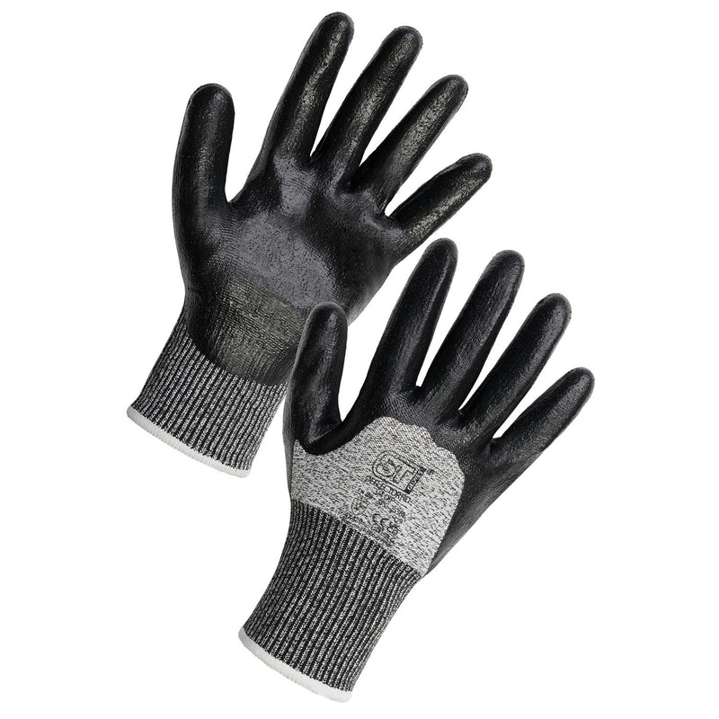 Supertouch Supertouch Deflector ND 3/4 Dip Cut Resistant Gloves black and gray colour