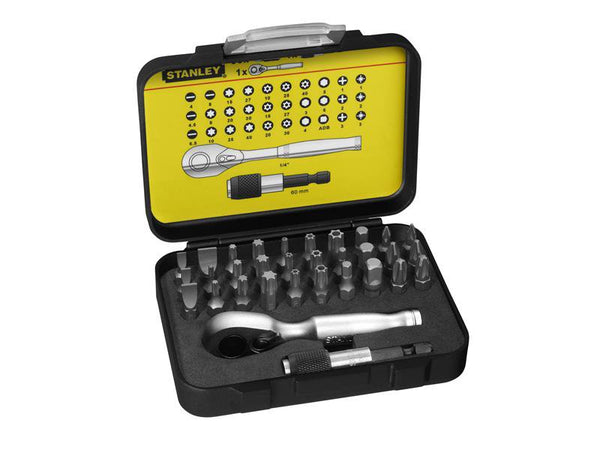 STANLEY Hand Tools FatMax Bit & Ratchet Set, 32 Piece