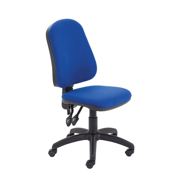 First High Back Operator Chair 640x640x985-1175mm Blue Kf98506
