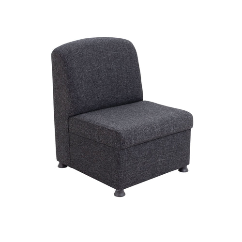 Arista Modular Reception Chair 610x670x830mm Charcoal Kf74203