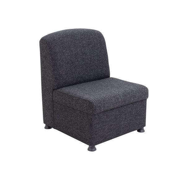 Arista Modular Reception Chair 610x670x830mm Charcoal Kf74203