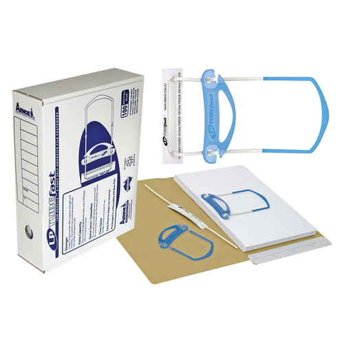 Arnos 3-part File Fasteners Self Adhesive – (Pack of 100)