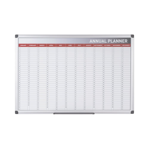 Bi-office Maya 365 Day Magnetic Annual Planner 90x60cm Ga0360170