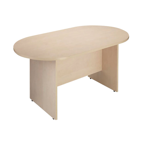 Arista Boardroom D-end Table 2400x1200x730mm Maple Kf838285