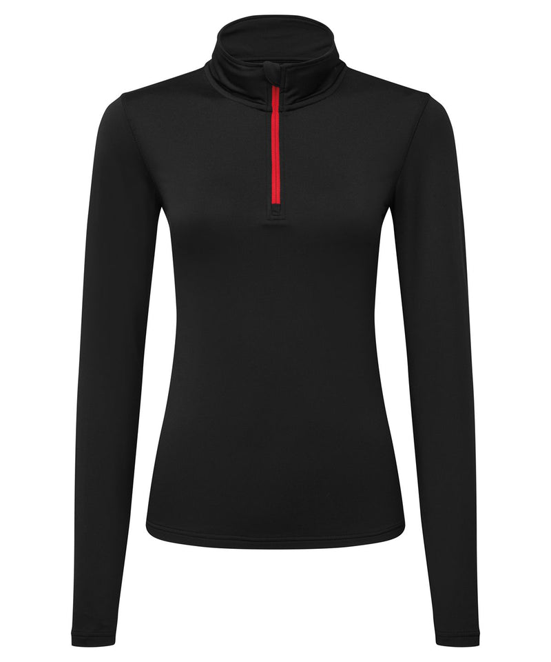 Tri Dri Womens Recycled Long Sleeve Brushed Back Zip Top - TR121