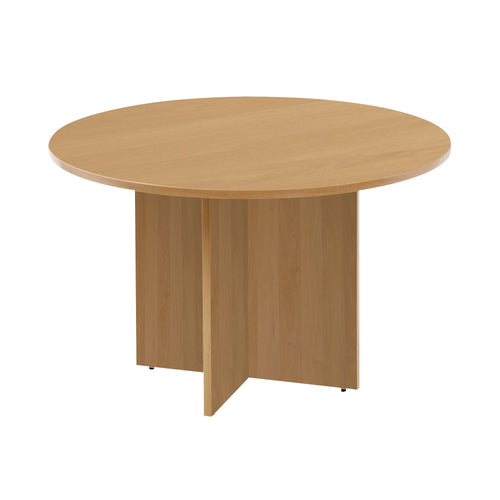 Arista Round Meeting Table 1100x1100x730mm Maple Kf72049