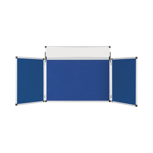 Bi-office Showboard 3 Panelheader Blue Nylon 90x60cm Dsp350111