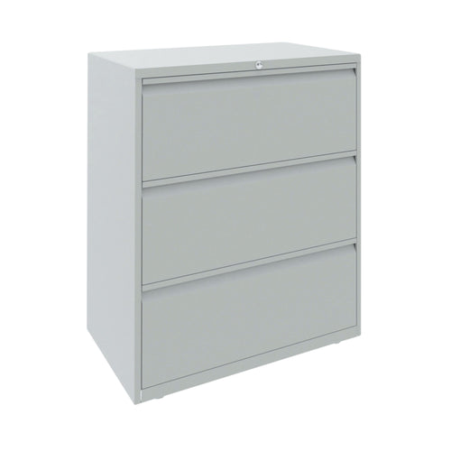 Bisley 3 Drawer Filing Cabinet Lockable 810x490x1090mm Goose Grey Essf3d/gg