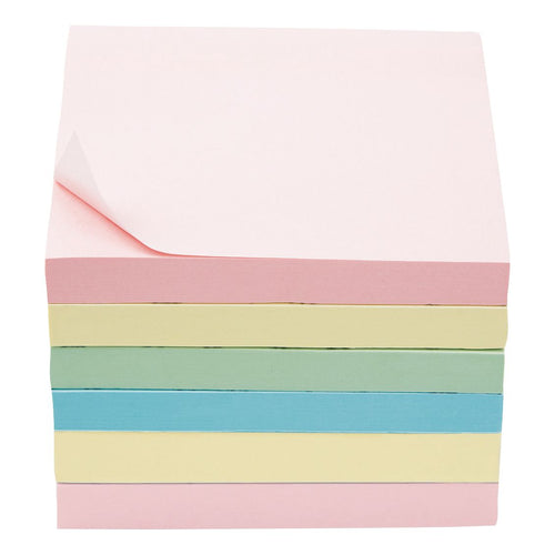 5 Star Sticky Notes Extra Sticky Removable Neon Assorted – (Pack of 6)
